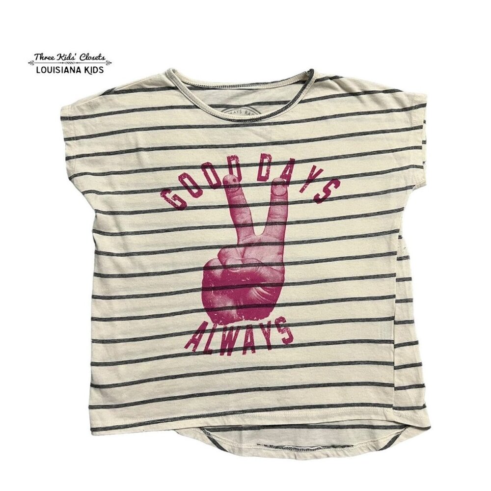 Tiny Whales 4Y Good Days Always Peace Shirt